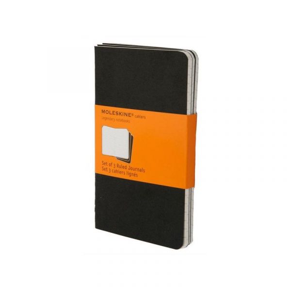 Блокнот Moleskine Cahier Journal, 64стр 32 л в линейку твердая обложка qp311 черный