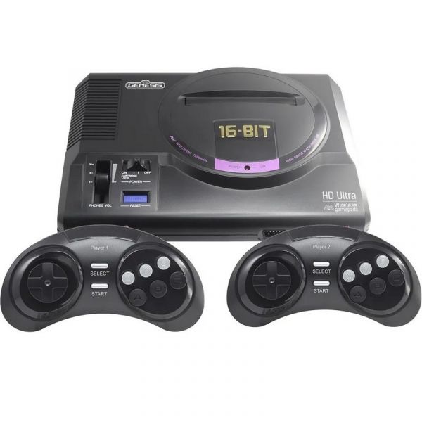 Игровая приставка RETRO GENESIS HD Ultra 150 игр два беспроводных джойстика Черный