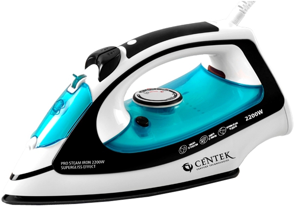 Утюг Centek CT-2339 Blue 2200 Вт голубой/черный